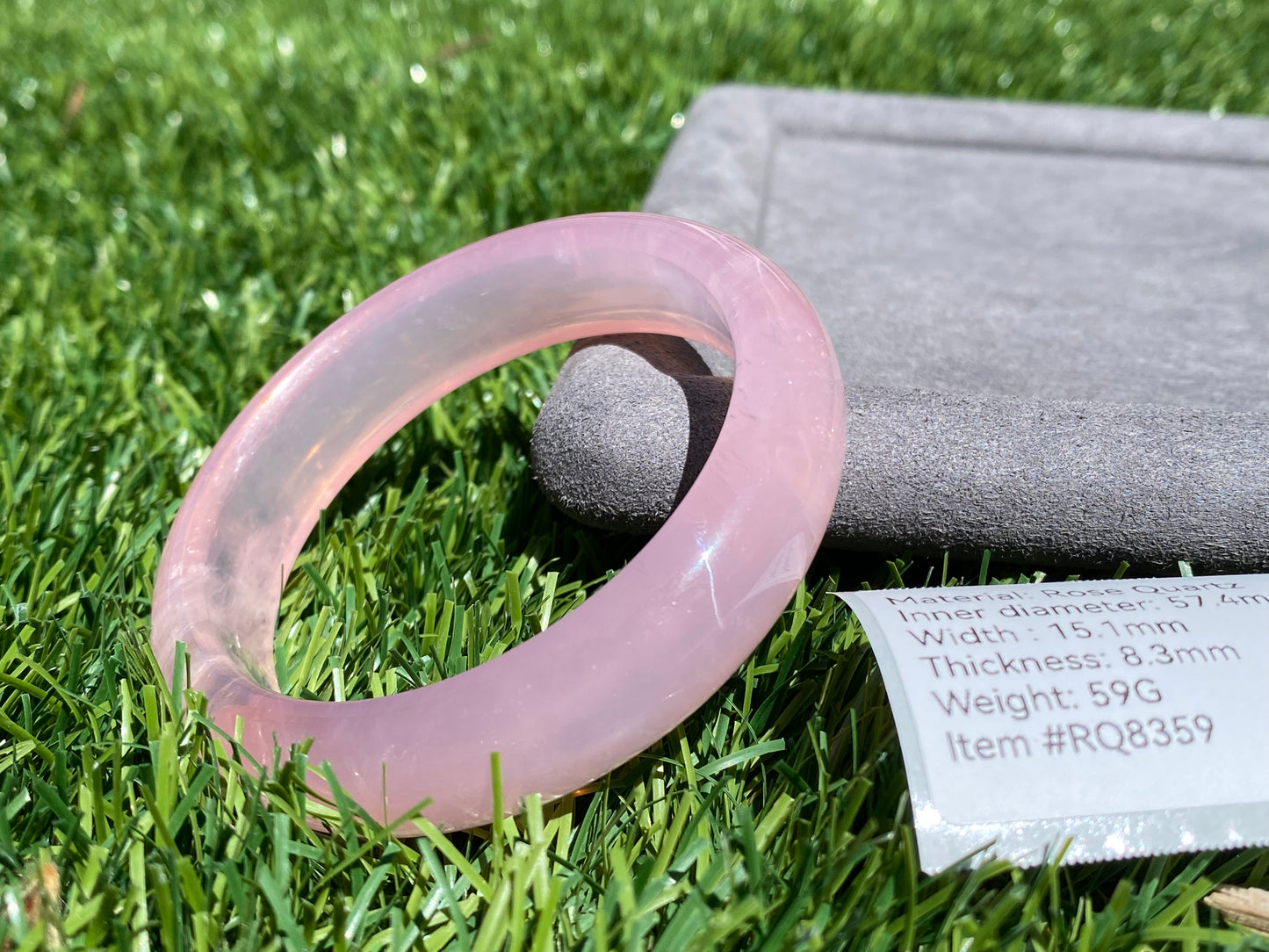 TOPPEST Silky Fire illuminate Rose Quartz Bangle Bracelet,gemstone Rose Quartz Crystal Bangle,gift for her,gift for Mother,Lover