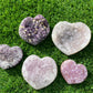 Big Size Natural RARE Amethyst Raw Rock Heart Crystal Quartz Meditation Healing,Druzy Agate Heart Shape Stone,Valentine's Day Gift