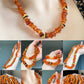 Made Friend Price Natural Genuine Baltic Amber Big Nuggets chips Mixed Color  Irregular Bead Necklace