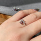 High grade Ruby Red Natural Garnet Heart shape zircon shinning cuty cat paw Ring everyday Ring