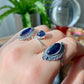 Natural High Rare Grade Marquise Bloodshot Iolite，Cordierite，Dichroite Mid century modern Vintage Sterling Silver Ring,weight lose gemstone