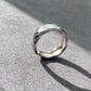 Hand Craved Chanel Style Argyle check Quilted Sterling silver S925 Ring