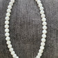 Make Friend Price Authentic  Natural Hetian White Jade Round bead White Nephrite Nacklace 10mm Best Gift for her,gift for Mom