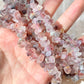 AAAA Nautral irregular Super Seven crystal long bead necklace / bracelet crystal stone 9mm 10mm