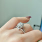 Certificated 0.5ct. Moissanite sterling silver Eternity band Ring,wedding ring, Groomsman gifts,Bridesmaid Gifts