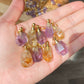Genuine gemstone Natural Ametrine  Amethyst perfume small bottle necklace pendant Healing Crystal  Handmade Jewelry, Anxiety Relief