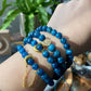 AAAA Grade Genuine Natural Blue Apatite Gemstone Moroxite ,Blue APATITE Crystal Bracelet 7mm/8mm