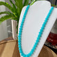 Natural Amazonite stone, Energy Protection Strength Yoga Crystal Round Mixed size Bead Necklace
