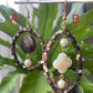 Beautiful Shin Mother of Pearls Black and White,Lucky Four leaf clover Drop Earring