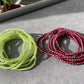 3mm+ Natural Faceted diamond Cut Gemstone,Prehnite,Garnet,super shinning Fire illuminate,Triple Wrap Bracelet,Long necklace