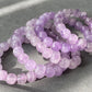 Natural Amethyst Light Purple ,Violet,Lavender,Purplevine,Trendy Purple tone short barrel Bracelet