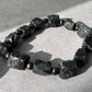 Natural Raw Protection Black Tourmaline Crystals,Meditation Stones,Yoga Crystals Raw Healing Stones Bead Bracelet