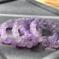 Natural Amethyst Light Purple ,Violet,Lavender,Purplevine,Trendy Purple tone short barrel Bracelet