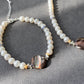 Almost Round Natural Pearls with Black mother of pearls Vintage Multiple Use Choker Necklace