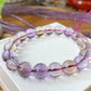 Top Grade Clear Natural Yellow Purple Ametrine Smooth round Polished bead bracelet,gift for her, gift for Mom 6mm 9mm 10mm 12mm