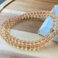 Hight Grade ALL MOST CLEAR Natural Citrine Round gemstone bead Bracelet Necklace 7mm 10mm