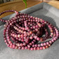 5mm Natural Ruby Red Tourmaline Round Beaded Crystal Bracelet