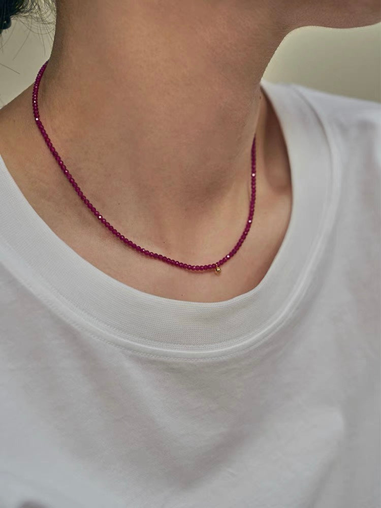 2mm+ $20 for 2 Natural Faceted gemstone,Moonstone,strawberry Quartz,Garnet,sunstone,Peridot,Tourmaline,Fluorite，Blue Apatite，Morganite Double Wrap Bracelet, Chocker Necklace