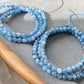 AAAAA Grade Natural blue Kyanite outer space bead bracelet, gift for her, gift for him 5mm,5mm+