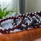 8/9/10/12/13MM Natural Mozambique Garnet Dark Red smooth Round beads bracelet,Chakra Energy Love Energy Attraction