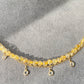 wealthy and Protect Natural Gold Titanium crystal,Golden Rutilated Quartz, 14K gold filled zircon crystal double wrap Bracelet, Valentine's gift