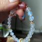 Natural Sri Lanka Moonstone with yanyuan Agate rabbit, bunny Moon chain Bead Bracelet,gift for her,gift idea