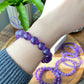 AAAA High Quality Natural Amethyst Brazil round bead bracelet,Deep purple  7mm 8mm 9mm 11mm 13mm