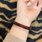 Natural Myanmar Blood amber saucer shape handmade bracelet,gift for her,gift for him