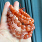 High Quality Sunstone  healing crystal，with rainbow inside bead bracelet necklace 5mm,7mm,8mm,10mm