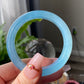 AAAAAA Grade Clear Blue sky cloud Surround Natural Aquamarine Bangle Gemstone Bracelet  56.8mm BA8354