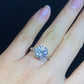 Brilliant Round Moissanite 5CT. certified sterling silver wedding ring,statement ring,Groomsman gifts,Bridesmaid Gifts,box link