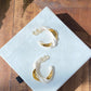 Enamel white super high quality earring 18k