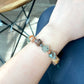Four Season garden quartz PHANTOM CRYSTAL, Multi-color Phantom Quartz bead bracelet 12mm 13mm