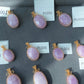 Top Grade Natural Raw Cat eyes illuminate Fire Lilac Purple Kunzite,Lithium,Spodumene,Oval 14K Wire Pendant Necklace
